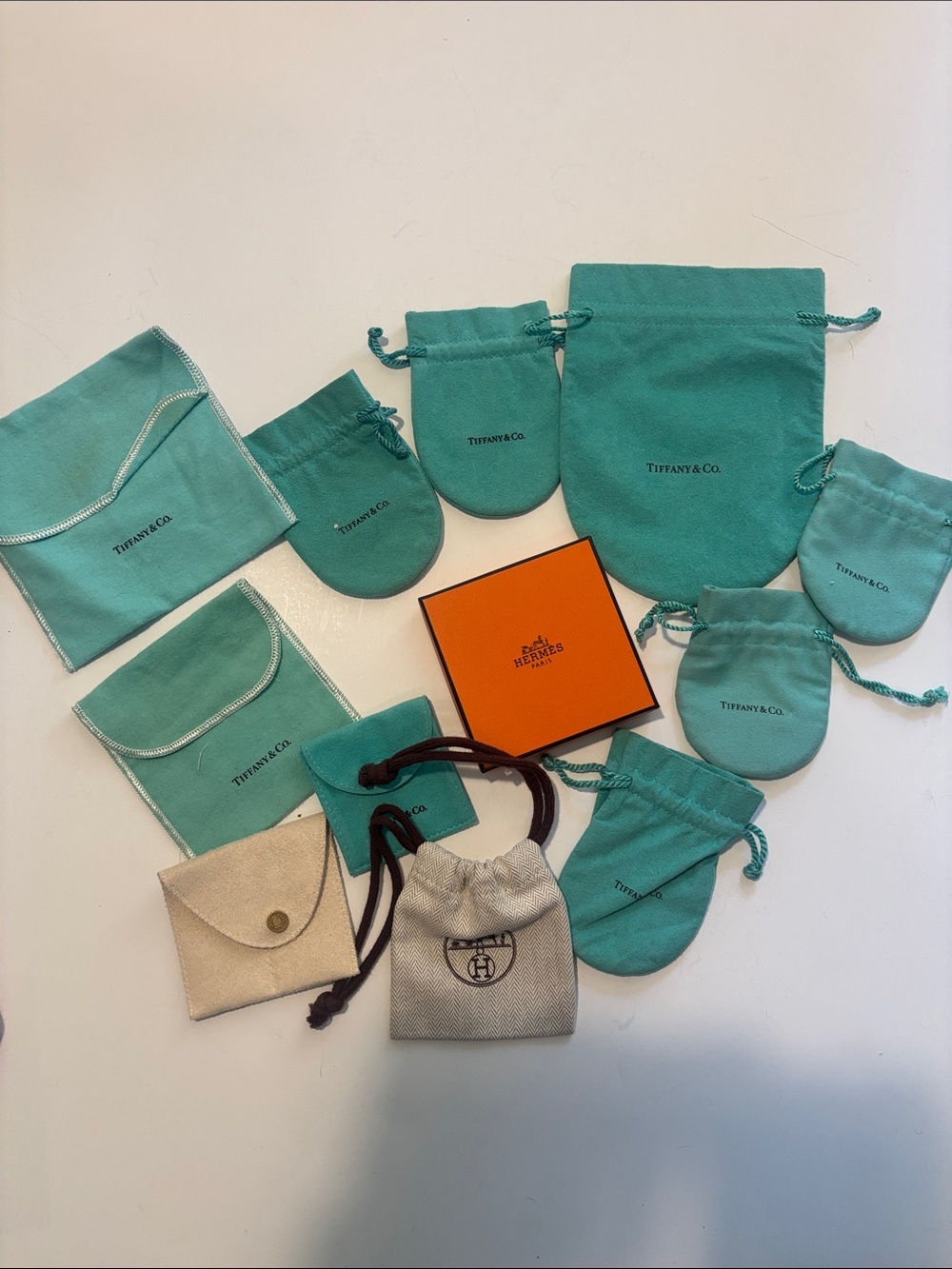 Tiffany & Co. Hermes Bulgari Box & Pouch Collection